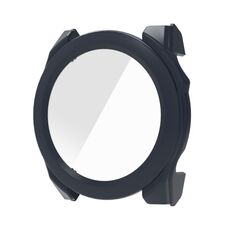 Per Garmin Fenix ​​8 AMOLED / 8 MIP 47mm Pellicola in vetro temperato Custodia protettiva per orologio PC integrata (blu notte)