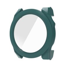Per Garmin Fenix ​​8 AMOLED 43mm Pellicola in vetro temperato Custodia protettiva per orologio PC integrata (verde)