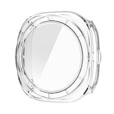 Per Samsung Galaxy Watch Ultra 47mm Pellicola in vetro temperato Custodia protettiva per orologio PC integrata (trasparente)