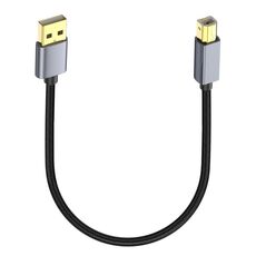 Cavo di estensione per trasmissione dati stampante USB 2.0 A maschio a B maschio con porta quadrata, lunghezza: 0,3 m