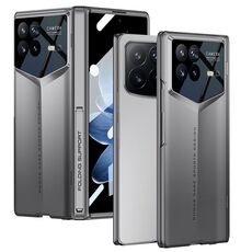 Per Xiaomi Mix Fold 4 GKK Custodia per telefono con copertura completa ultrasottile e lama magnetica integrata (grigio)