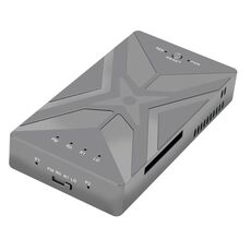 Doppio M.2 NVME SSD RAID Array Mobile Hard Drive Enclosure Tipo-C USB3.2 GEN2x2 20G 586R (grigio scuro)