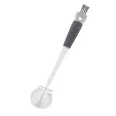 Spazzola multifunzione per bottiglie con manico lungo, per la pulizia della cucina, per il lavaggio delle tazze domestiche e per il bollitore (grigio scuro)