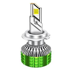 Faro per auto impermeabile in lega di alluminio con doppio tubo di rame a LED da 100 W, lampadina: H7