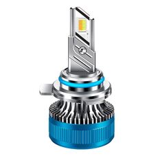 Faro anteriore in lega di alluminio a doppio tubo di rame a LED a tre colori da 50 W, lampadina: 9012