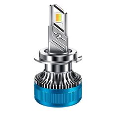 Faro anteriore in lega di alluminio con doppio tubo di rame a LED a tre colori da 50 W, lampadina: H7