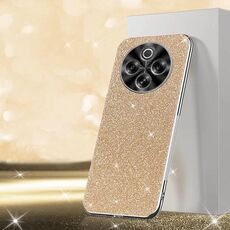 Per vivo Y300 Pro Custodia per telefono con polvere glitterata elettrolitica (oro)