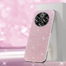 Per vivo Y300 Pro Custodia per telefono con polvere glitterata elettrolitica (rosa)