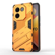 Per vivo iQOO Z9s Pro 5G India Punk Armor 2 in 1 PC + TPU Custodia per telefono con supporto (arancione)