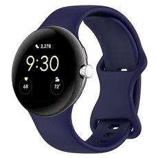 Per Google Pixel Watch 3 45mm Cinturino ufficiale in silicone (blu scuro)