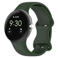 Per Google Pixel Watch 3 41mm Cinturino ufficiale in silicone (verde scuro)