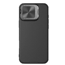 Per iPhone 16 Pro NILLKIN Black Mirror Prop CD Texture Mirror Custodia per telefono (nero)