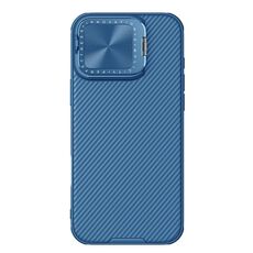 Per iPhone 16 Pro NILLKIN Black Mirror Prop CD Texture Mirror Custodia per telefono (blu)