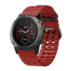 Cinturino per orologio in silicone a sgancio rapido Ocean da 26 mm (rosso vino)