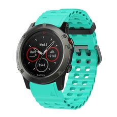 Cinturino per orologio in silicone a sgancio rapido Ocean da 26 mm (verde acqua)