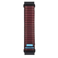 Cinturino per orologio con chiusura a strappo e sgancio rapido in nylon da 22 mm (rosso vino)