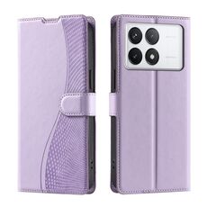 Per Redmi K70 Voltage Custodia ultra sottile in pelle a pois (viola)