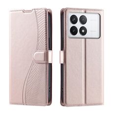 Per Redmi K70 Voltage Custodia ultra sottile in pelle a pois (oro rosa)