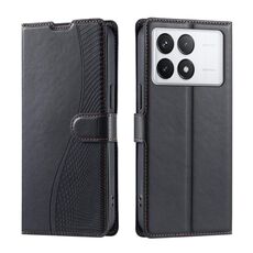 Per Redmi K70E Voltage Custodia ultra sottile in pelle a pois (nera)