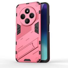 Per Redmi 14C 4G Global Punk Armor 2 in 1 PC + TPU Custodia per telefono con supporto (rosso chiaro)