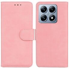 Per Xiaomi 14T Custodia in pelle Flip Skin Feel Pure Color (rosa)