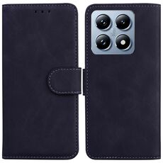 Per Xiaomi 14T Custodia in pelle Flip Skin Feel Pure Color (nera)