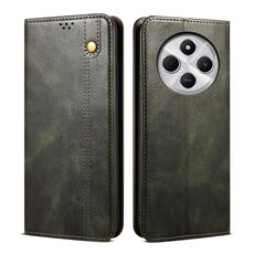 Per Redmi 14C 4G Custodia per telefono in pelle con texture Crazy Horse Oil Wax (verde)