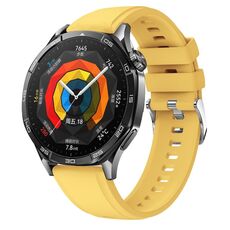 Per Huawei Watch GT 5 46mm Cinturino ufficiale in silicone da 22mm (giallo)