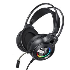 Yesido EK02 Cuffie da gioco cablate con luce RGB a colori fissi (nere)