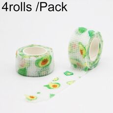 4 rotoli/confezione 2,5 cm x 4,5 m benda protettiva sportiva in tessuto non tessuto, colore: avocado