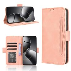 Per Xiaomi 14T Custodia in pelle con slot per schede e texture in vitello (rosa)