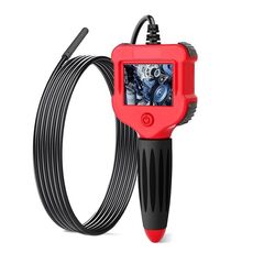 Endoscopio per ispezione serbatoio carburante con schermo da 2,4 pollici, visione notturna, 8 mm, lunghezza: 3 m, cavo rigido