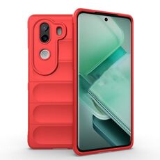 Per vivo iQOO Z9s 5G Magic Shield TPU + custodia in flanella per telefono (rosso)