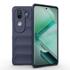 Per vivo iQOO Z9s 5G Magic Shield TPU + custodia in flanella per telefono (blu scuro)
