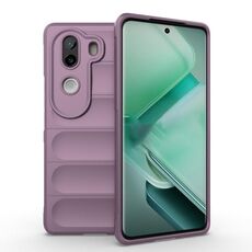 Per vivo iQOO Z9s 5G Magic Shield TPU + custodia in flanella per telefono (viola)