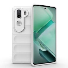 Per vivo iQOO Z9s 5G Magic Shield TPU + custodia in flanella per telefono (bianco)