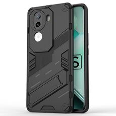 Per vivo iQOO Z9s 5G Global Punk Armor 2 in 1 PC + TPU Custodia per telefono con supporto (nero)