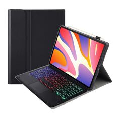 Per Huawei MatePad SE 11 2024 AH21-AS Custodia per tablet in pelle con tastiera Bluetooth retroilluminata staccabile ultrasottile con touchpad (nero)