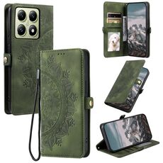Per Xiaomi 14T Custodia in pelle goffrata Skin Feel Totem (verde scuro)