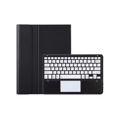 Per Huawei MatePad Pro 12.2 Custodia per tablet in pelle con tastiera Bluetooth staccabile ultrasottile con touchpad (nero bianco)