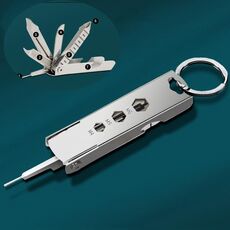 5 in 1 Multi Tool Piccoli gadget per esterni con espulsore per vassoio SIM, cacciavite, apribottiglie, ecc.