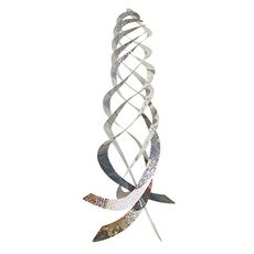 Repellente per uccelli Laser Flash Repellente per uccelli da frutteto Rotore eolico riflettente a spirale (argento)