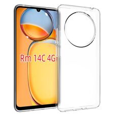 Per Redmi 14C 4G Custodia per telefono in TPU con texture impermeabile (trasparente)