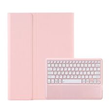 Per Samsung Galaxy Tab S10 Ultra A910B Custodia per tablet in pelle con tastiera Bluetooth staccabile e slot per penna (rosa)