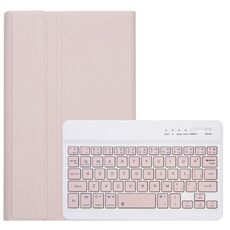 Per Redmi Pad SE 8.7 A0N12 TPU Ultra-sottile staccabile Bluetooth tastiera Tablet Custodia in pelle (Rosa)