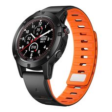 Per cinturino in silicone a sgancio rapido magnetico Garmin da 22 mm (nero arancione)