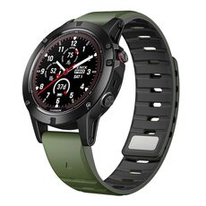 Per cinturino in silicone a sgancio rapido magnetico Garmin da 22 mm (verde militare nero)