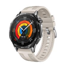 For Huawei Watch GT 5 46mm Hybrid Nylon Silicone Watch Band(Starlight)