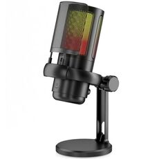 Microfono di registrazione desktop USB professionale ME6P con luce RGB