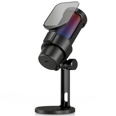 Microfono a condensatore da tavolo professionale M8 con luce RGB